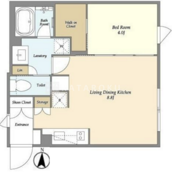ガーデンレジデンス恵比寿 209 間取り図