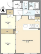 ガーデンレジデンス恵比寿 202 間取り図