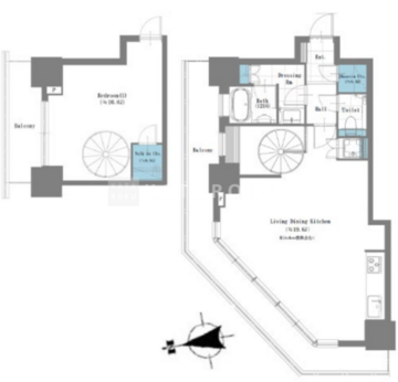 勝どきビュータワー 2010 間取り図