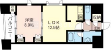エスティメゾン銀座 909 間取り図