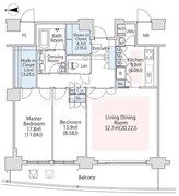 ラ・トゥール汐留 4608 間取り図