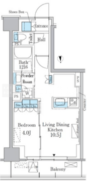 パークアクシス新宿百人町 201 間取り図