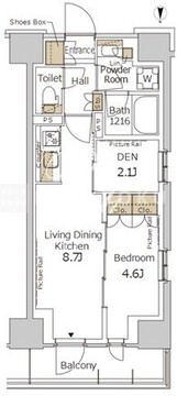 パークアクシス新宿百人町 246 間取り図