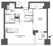 コンフォリア新中野 1013 間取り図