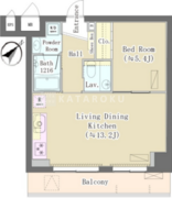 メゾンドタカヤ 205 間取り図