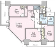 ザ・タワー十条 2701 間取り図