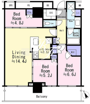 ザ・タワー十条 2806 間取り図