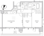 ザ・パークハビオ代々木 904 間取り図