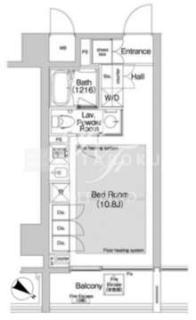 BPRレジデンス渋谷 1004 間取り図