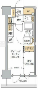 リビオメゾン西麻布 403 間取り図