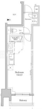 ザ・パークハビオ日本橋三越前 302 間取り図