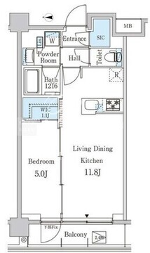 ジオエント中野弥生町 309 間取り図