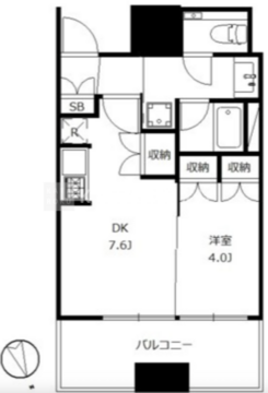 大崎ガーデンレジデンス 727 間取り図