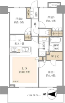 浅草タワー 2605 間取り図