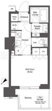 コンフォリア新中野 902 間取り図