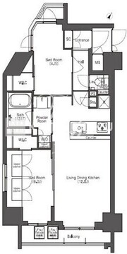 コンフォリア滝野川 508 間取り図