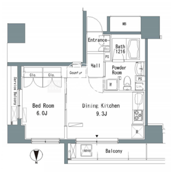 パークアクシス仲御徒町 303 間取り図