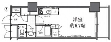 HF駒沢公園レジデンスタワー 1901 間取り図