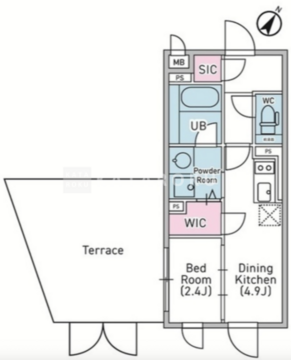 デュオメゾン渋谷松濤 103 間取り図