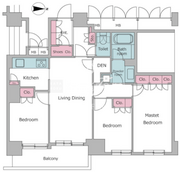 レジディアタワー目黒不動前 2008 間取り図