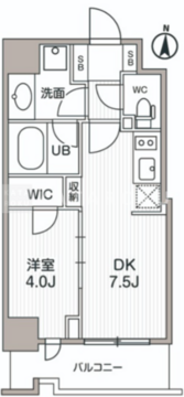 シーズンフラッツ両国サウス 101 間取り図