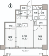 シーズンフラッツ両国サウス 602 間取り図