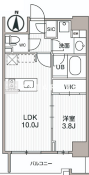 シーズンフラッツ両国サウス 903 間取り図