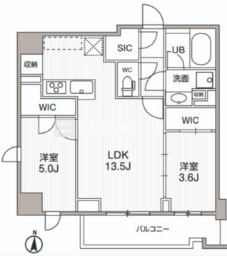 シーズンフラッツ両国サウス 909 間取り図