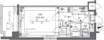 ズーム中野 501 間取り図