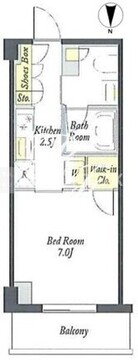 プライムメゾン両国 204 間取り図