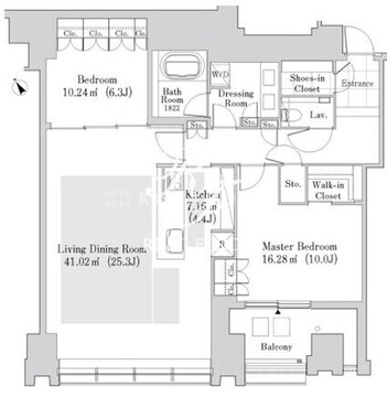 ラ・トゥール新宿ガーデン 3501 間取り図