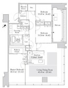 ラ・トゥール新宿ガーデン 3325 間取り図