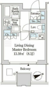 大崎ガーデンレジデンス 702 間取り図