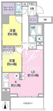スタイリオ品川中延 508 間取り図