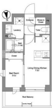 コンフォリア戸越公園 407 間取り図