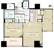 パークタワー芝公園 1604 間取り図
