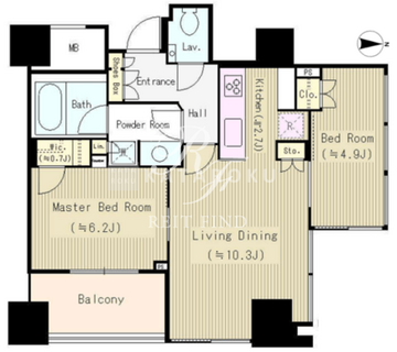 パークタワー芝公園 1604 間取り図