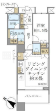 ブリリアマーレ有明タワー&ガーデン 2817 間取り図