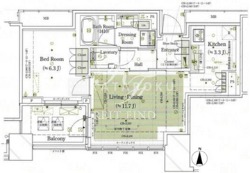 宮益坂ビルディングザ・渋谷レジデンス 1014 間取り図