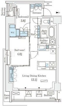 ロイヤルパークス赤羽サウス 201 間取り図