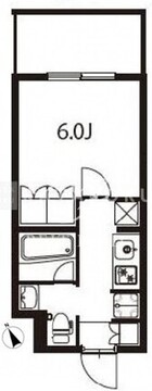 アジールコート東大井 307 間取り図