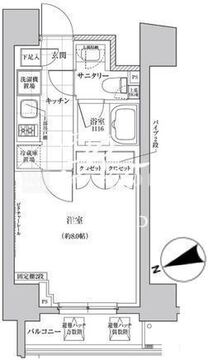 ステラメゾン三軒茶屋 703 間取り図