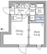 アトリオフラッツ湯島 501 間取り図