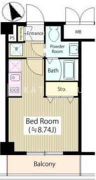 ブリリアント恵比寿 202 間取り図