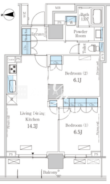パークアクシス池田山 202 間取り図