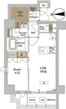  RJRプレシア蒲田 515 間取り図