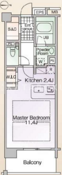 ロイヤルパークス新田 320 間取り図