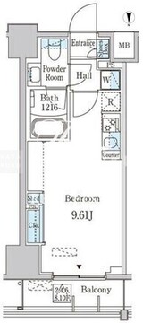 JP noie 西蒲田 804 間取り図
