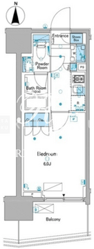 ルフォンプログレ品川大井 803 間取り図