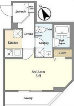 エストゥルース馬込 110 間取り図